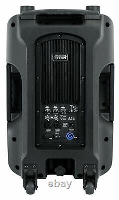 2 Rockville Titan 12 12 2000w Powered Dj Pa Speakers/bluetooth/dsp/wireless Tws