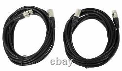 (2) Samson Rs110a 10 300w Haut-parleurs Dj Pa Powered Avecbluetooth/usb+stands+cables