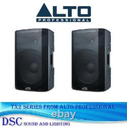 2 X Alto Tx210 300 Watt Active 10 Powered Dj Disco Band Amlified Speaker