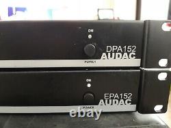 2 X Audac Dpa152 Amplificateur De Puissance + 2 X Audica Actif Subwoofer
