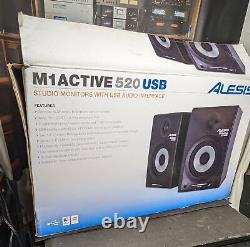 ALESIS M1 active 520 Système de haut-parleurs alimenté par USB dans la boîte d'origine avec manuel +