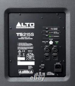 ALTO TS215s 15 Bass Bin 1250 Watts Powered ÉTAT D'OCCASION