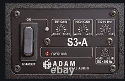 Adam Audio S3a Professional S Series Surveillance Studio Powered Speaker Pair. Ce