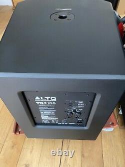 Alto Pro 6500 Watt Powered Pa System Inc Ts315 Tops Et Ts215 Bass Bins
