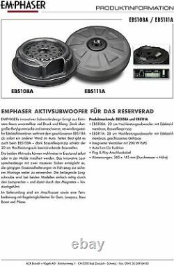 Amplificateur Ebs108a Active Subwoofer 1 X 20 CM Basse Reflex 150 Watt Rms Puissance