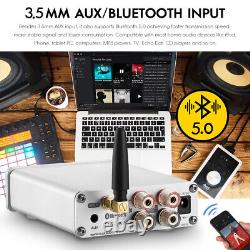 Amplificateur de puissance Mini Bluetooth 5.0 2.0 canaux HiFi Stéréo Audio Amp 50W+50W