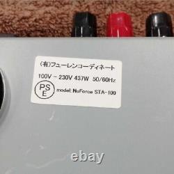 Amplificateur de puissance stéréo NuForce STA100 blanc 2013 d'occasion actif du Japon