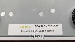 Amplificateur de puissance stéréo NuForce STA100 blanc 2013 d'occasion actif du Japon