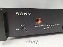 Amplificateur de puissance transistorisé Sony MU-A151 actif Maintenu Vintage 1985