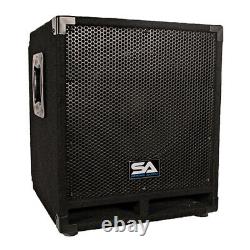 Audio Seismic Powered 12 Pro Audio Subwoofer Cabinet Pa / Band / Dj / Kj