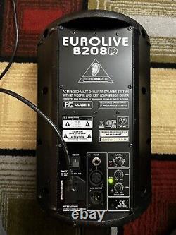 Behringer Eurolive B208d 200w 8 Pouces Powered Speaker. 2 Orateurs