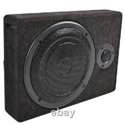 Boîte de basses active sous le siège de voiture de 8 pouces, 800W, haut-parleur de subwoofer audio sub amplificateur 12V.