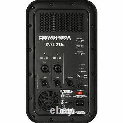 Cerwin Vega Cvxl-215 Dual 15 Active Speaker & Cvxl-218 Dual 18 Powered Sub Pak