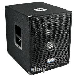 Coffret 12 Inch Pro Audio/dj Subwoofer Avec Ampli Classe D 800 Watts