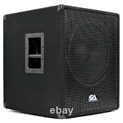 Coffret 15 Inch Pro Audio/dj Subwoofer Avec Ampli Classe D 1000 Watts
