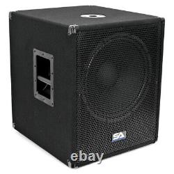 Coffret 15 Inch Pro Audio/dj Subwoofer Avec Ampli Classe D 1000 Watts