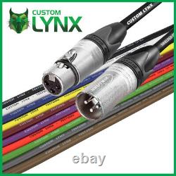 Custom Lynx TESTUDO. Câble d'enceinte actif alimenté par Neutrik. Câble XLR symétrique PRO.