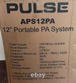 Enceinte de sonorisation alimentée Pulse APS12PA