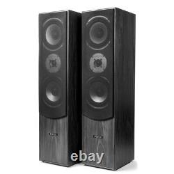 Enceintes son surround 5.1 avec subwoofer Home Cinéma Amplificateur Bluetooth FM, Noir