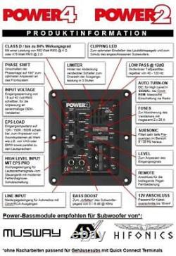 Esx Power4 Classe D'amplificateur Mono D Module Actif 4 Ohm Pour Boîtier Subwoofer 460w