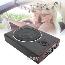 Haut-parleur Slim sous-siège actif amplificateur audio subwoofer alimenté pour camion voiture 8 UK