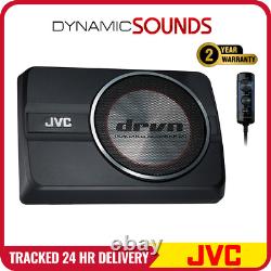 Haut-parleur compact sous-siège JVC CW-DRA8 de 20 cm (8'') avec caisson de basses amplifié de 250W