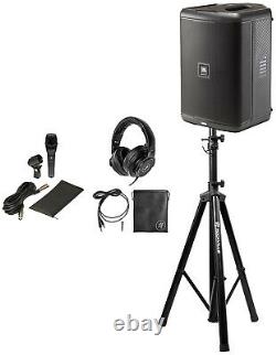 Jbl Eon One Compact Rechargeable 8 Powered Pa Speaker+mackie Casque+mic