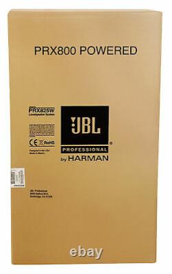 Jbl Pro Prx825w Dual 15 1500w 2-way Haut-parleur Actif Alimenté Avec Wifi + Application Mobile