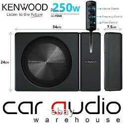 Kenwood Ksc-psw8 250 Watts Sous-boîte De Voiture Sous-sol Active Subwoofer & Amplificateur