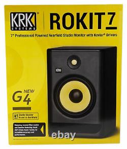 Krk Rokit 7 G4 7 Moniteur De Studio Actif Bi-amplifié Rp7-g4 Rp7g4