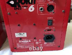 Krk Systems Rokit 6 Rpg2 Rare Red Powered Studio Monitors Pro Audio S'il Vous Plaît Lire