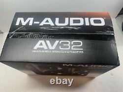 M Audio Av32 Haut-parleurs D'écran Multi-médias Powered Media Creation Nouvelle Boîte Scellée