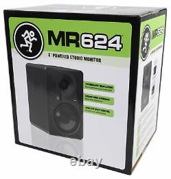 Mackie Mr624 6,5 65 Watt Powered Active Studio Monitor Classe A/b Bi-amp Speaker