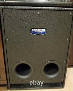 Mackie Srs1500 Bass Bins Italien Made 15 Subes Powered Pour Srm450 Etc Swa1501