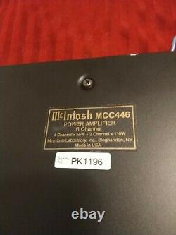Mcintosh Mcc446 Amplificateur De Puissance Super Rare Et Crossover Actif Inconnu