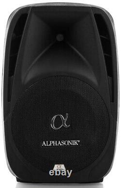 Paire Alphasonik All-in-one 12 Powered 1500w Pro Dj Amplifié Avec Bluetooth Usb