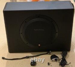 Rockford Fosgate Punch P300-10 Single Slim Powered Active Subwoofer Space Saving