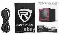Rockville Apm10b 10 400 Watt Powered/active Studio Subwoofer Pro Reference Sub