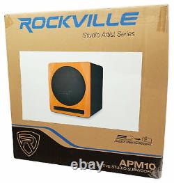 Rockville Apm10c 10 400 Watt Powered/active Studio Subwoofer Pro Reference Sub