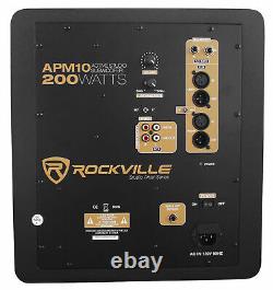 Rockville Apm10w 10 400 Watt Powered/active Studio Subwoofer Pro Reference Sub