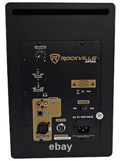 Rockville Apm6b 6,5 2-way 350w Paire De Haut-parleurs Usb Studio Active/powered