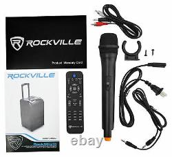 Rockville Rockngo 10 Haut-parleur Pa Rechargeable Alimenté Avec Microphone Bluetooth+ Sans Fil