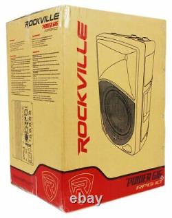 Rockville Rpg10 10 Powered Active 600 Watt 2-way Dj Pa Speaker System