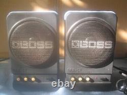 Roland Boss Ma-12 Vocal Micro Monitor Haut-parleurs Powered Pair Used Free Shipping