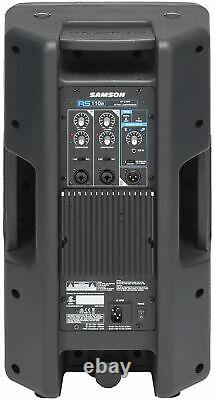 Samson Rs110a 10 300 Watt Powered Bi-amped Dj Pa Speaker Avec Bluetooth/usb