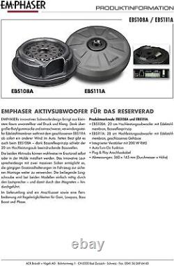 Subwoofer actif Emphaser EBS108A 1 X 20 CM Bass Reflex 150 Watt RMS Power