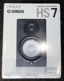 Système d'enceintes de monitor de studio alimenté Yamaha Hs7 noir tout neuf dans sa boîte