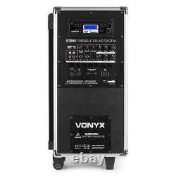 Système de son portable Vonyx 170.001 ST095 avec lecteur CD/UHF/MP3 et Bluetooth