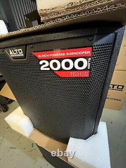 Système de sonorisation ALTO Pro 9000 watts avec TS315 Tops et TS15s 15 Bass Bins