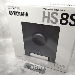 Yamaha HS8S 8 pouces Subwoofer de studio alimenté HS8 S HS-8S JP Équipement audio noir